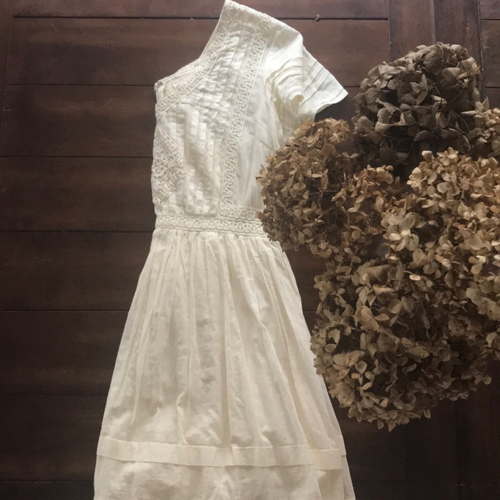 Romantic cream colored summer dress